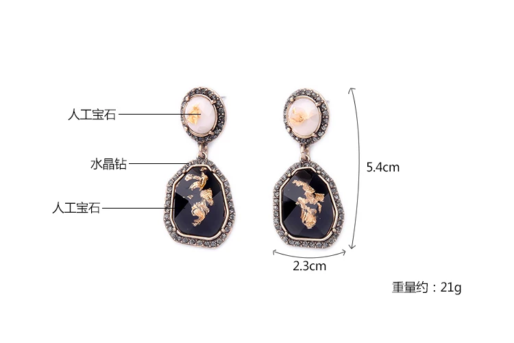 AB-ed01255/ювелирные изделия для девочек/золотые серьги с лепестками неправильной