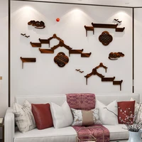 chinese jiangnan house wall stickers diy living room 3d home restaurant tv sofa entrance background wall decorative paintings