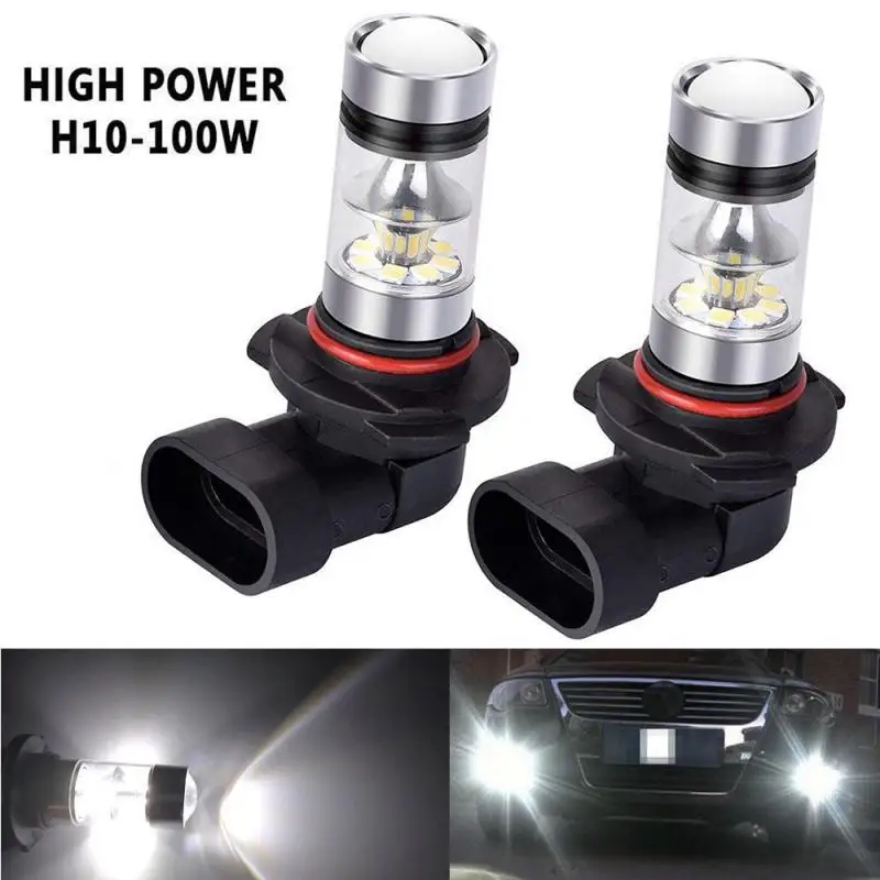 

2Pcs Fog Lights Bulb 3030SMD 1200LM 6000K White Car Driving Running Lamp Auto Leds Light 12V 24V H8 H11 Led HB4 9006 HB3 9005