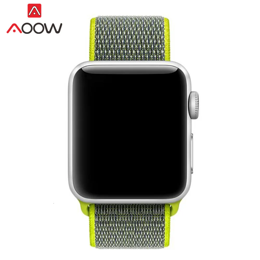 Цветной нейлоновый ремешок для часов Apple Watch 38 мм 42 мм 40 мм 44 мм тканый холщовый ремешок на липучке браслет для часов iwatch 1 2 3 4