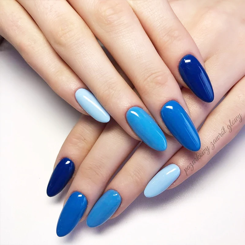 LEMOOC 12 мл Блестящий Гель лак для ногтей фиолетовый красный серебристый красочный