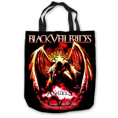 Custom Canvas bvb_chibi_black_veil_brides_ (1) ToteBags Hand Bags Shopping Bag Casual Beach HandBags Foldable 180911-04-56 | Багаж и сумки