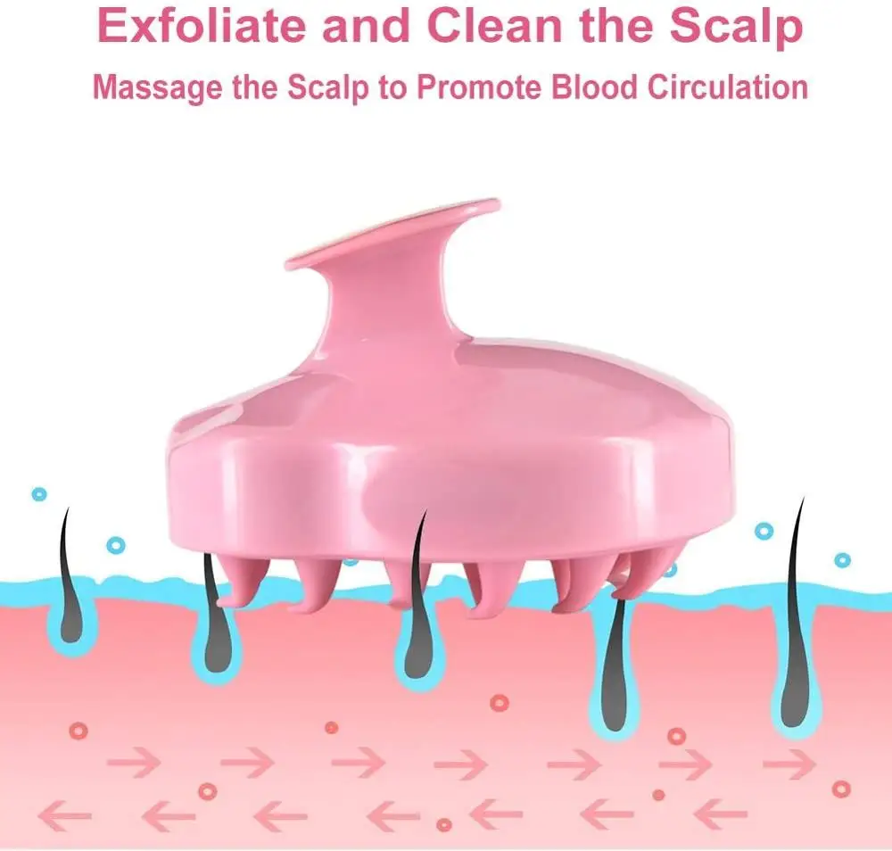 Щетка для массажа головы и шампуня щетка ухода за кожей с мягкой силиконовой