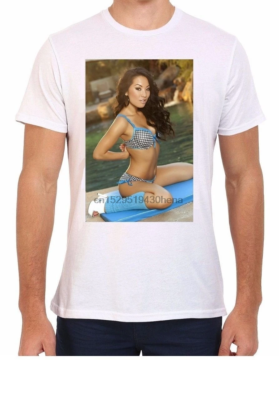 Сексуальная модель бикини Asa Akira популярная новая футболка для взрослых|Мужские