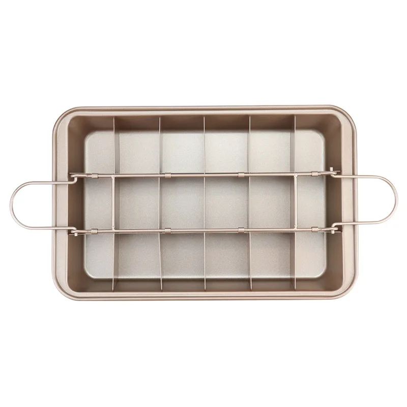 

Brownie Baking Pan Cake Mold Non-stick Baking Pan Square Bread Baking Thick Solid Bottom