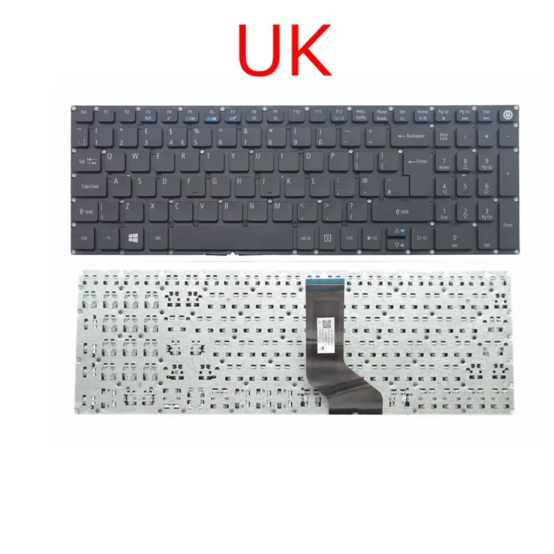 

GZEELE UK GB Keyboard for Acer aspire E5-522 E5-532 E5-573 E5-722 E5-575 E5-523 E5-552 V5-591G