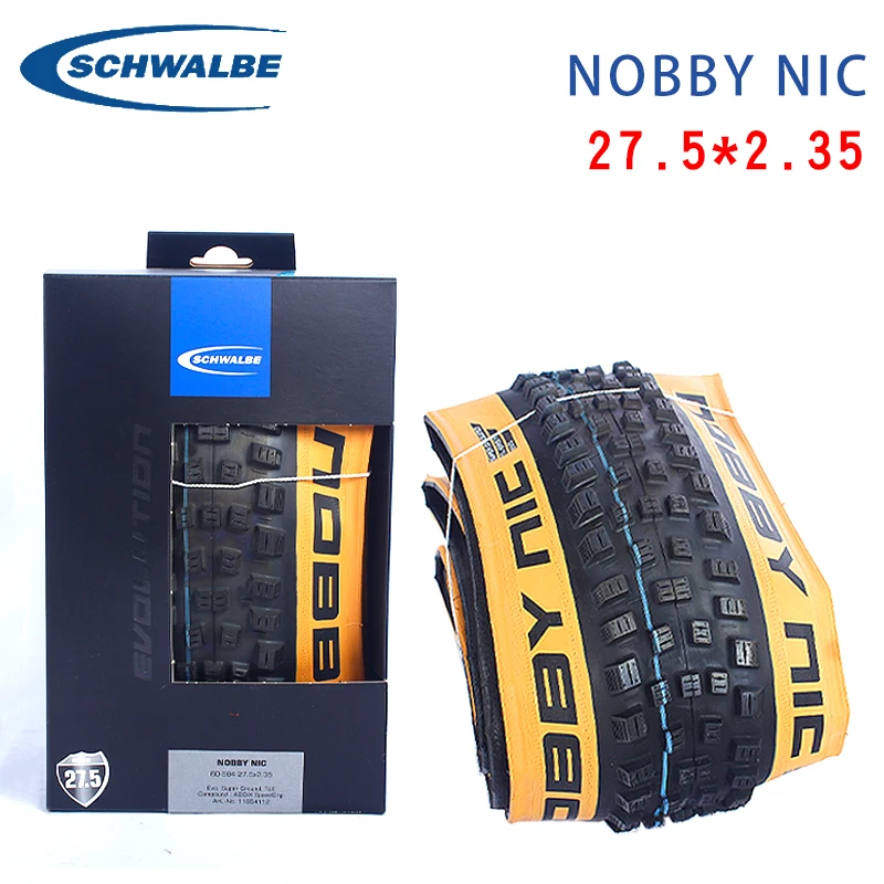 

Schwalbe NOBBY NIC 27.5inch Folding Tire 27.5*2.35 Mountain Bicycle accessories Snake skin MTB Tire 880kg