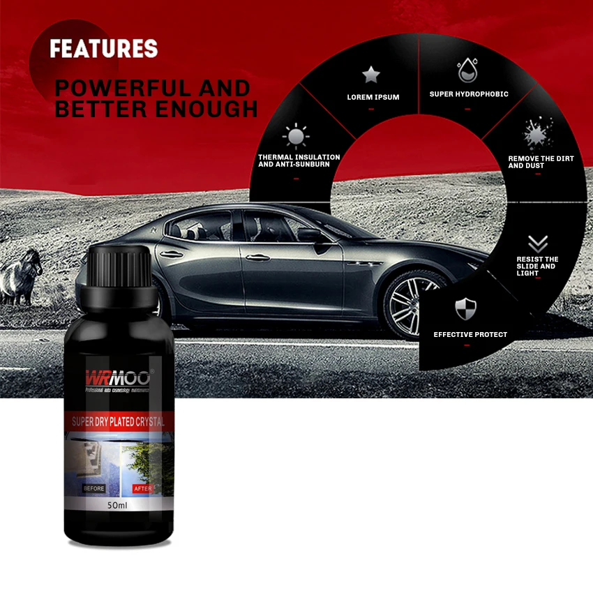 Набор для быстрого высыхания 9H с кристаллическим покрытием набор жидкостей