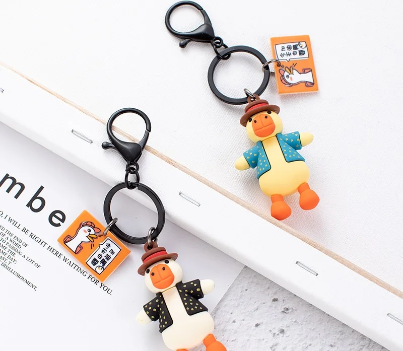 2020 Kawaii Желтая утка плюшевая игрушка подвеска мультяшная Милая Утка Мягкая кукла