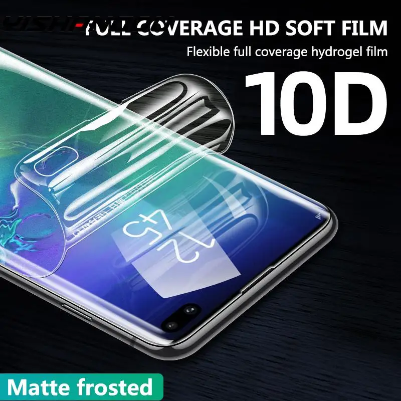 YISHANGOU 10D изогнутая полное покрытие мягкая Гидрогелевая пленка для samsung Note 10 Plus S10 S10e S9 Plus S8 Plus Note 8 мягкая пленка не стекло