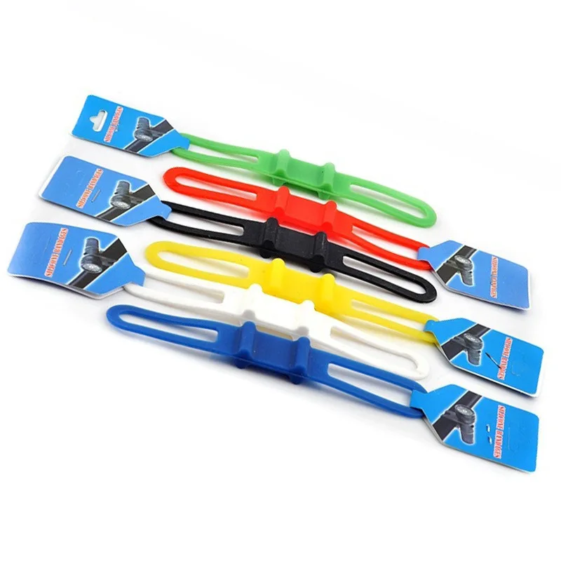 

High Elastic Universal Lamp Holder Silicone Lamp Holder Silicone Strap Flashlight Strap Riding Equipment