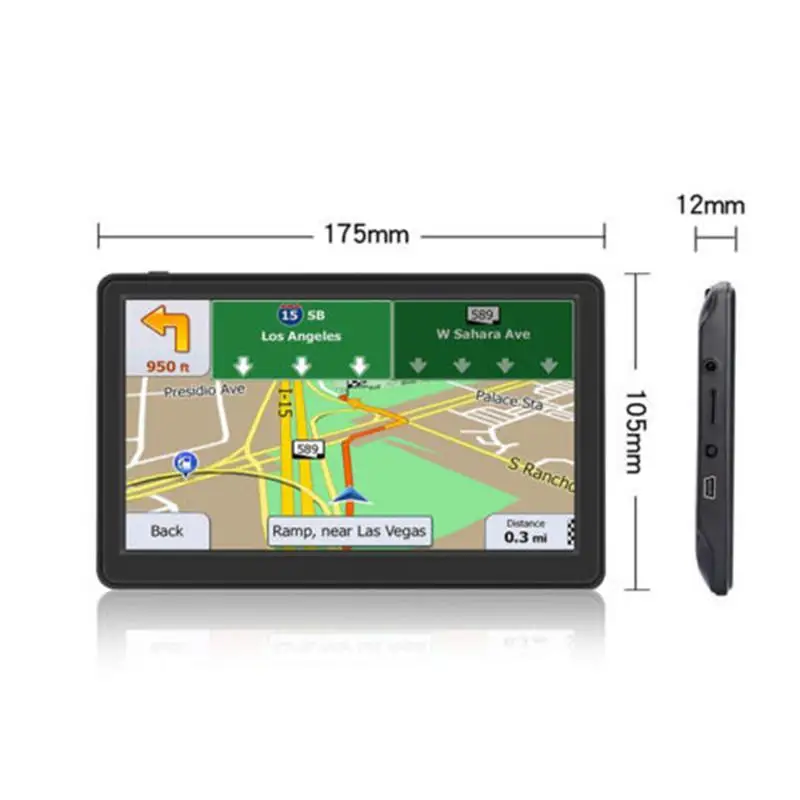 Портативный 256 м+ 8 Гб 7 дюймов Сенсорный экран gps-навигатор для машины навигационный планшетный Авто gps автомобильного навигатора современные Карты FM gps