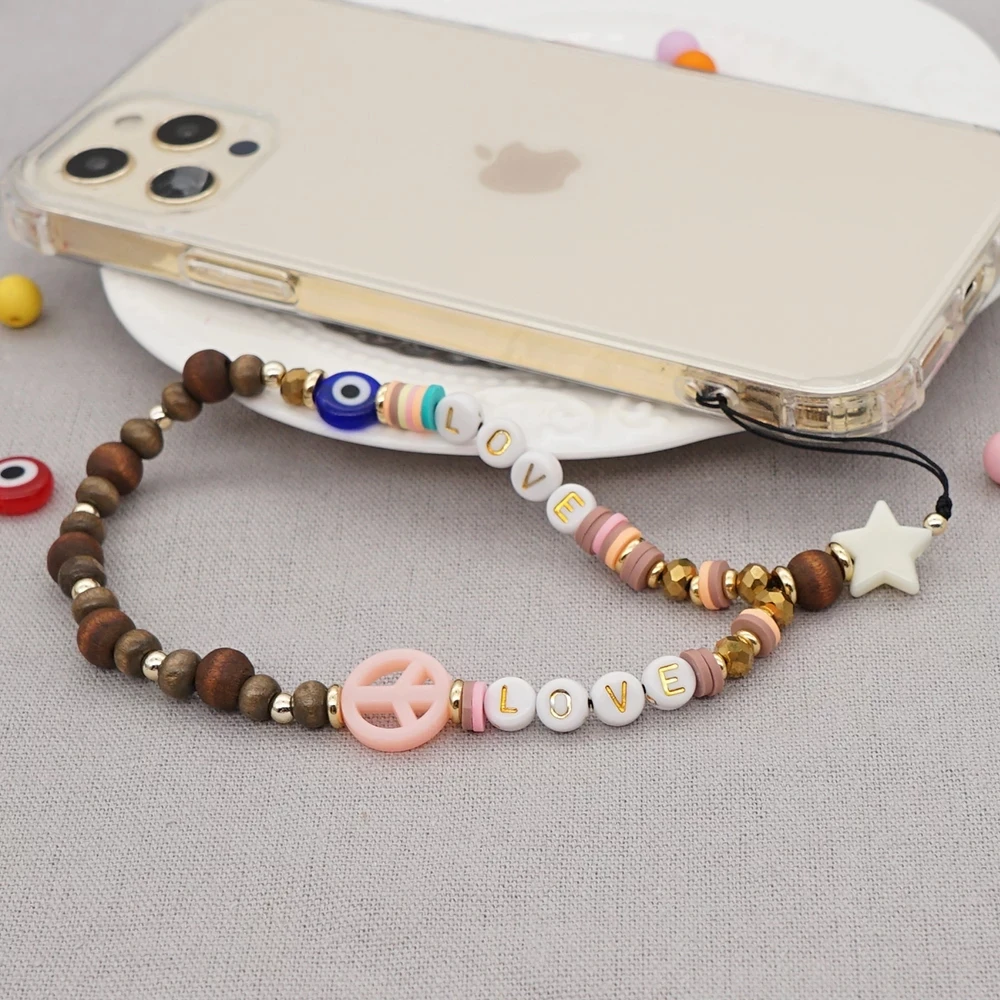 Новинка 2021 подвеска для мобильного телефона с надписью LOVE Женская цепочка знак