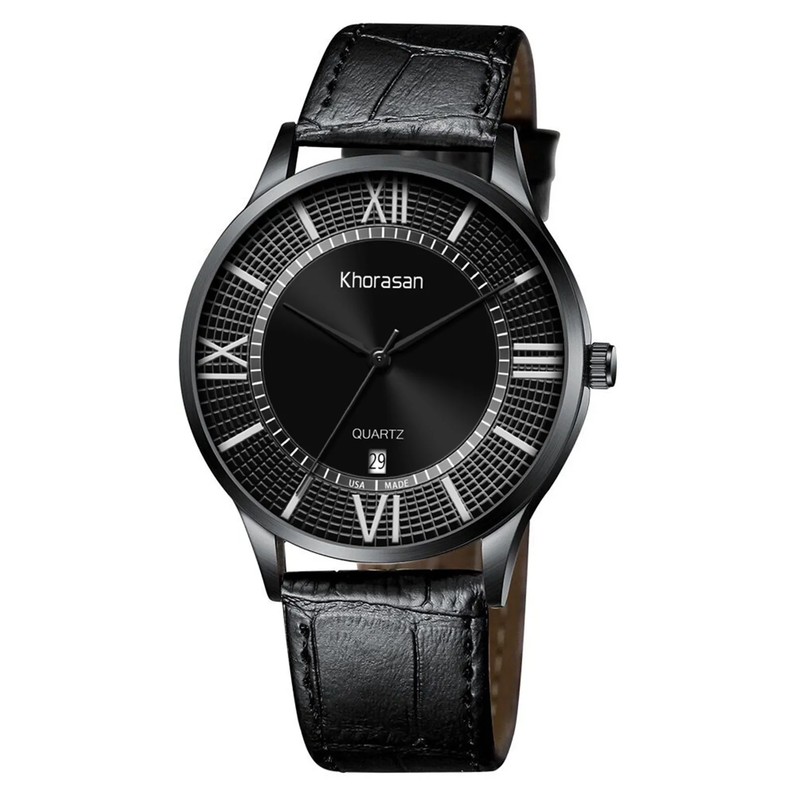 

Men's Roman Scale Strap Calendar Watch Quartz Watch Sleek Minimalist Fashion With Strap Dial Men's Quartz Watch Gift Watch