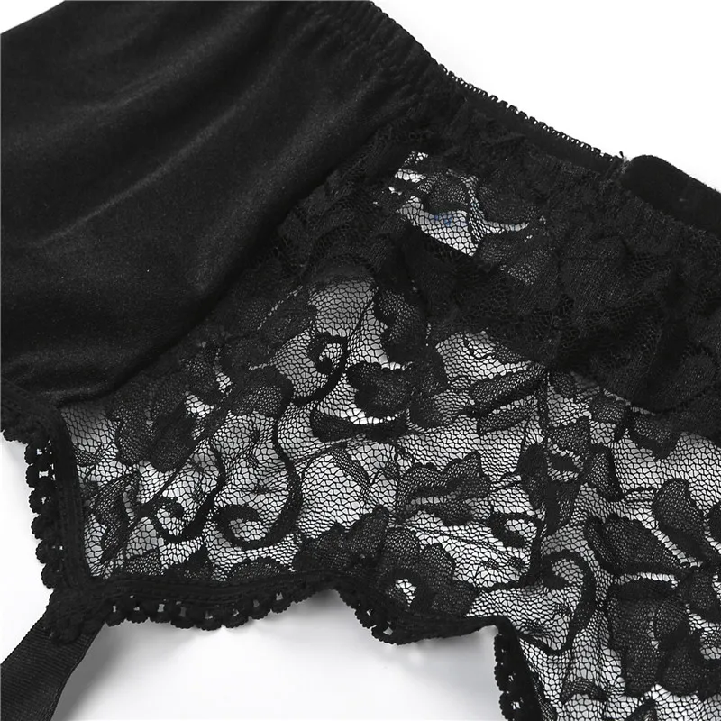 1Pcs Hot Women Sexy Leg Garter Belt With 6 Wide Straps Ladies Mesh Elastic Leg Strap Sexy Lingerie Erotic Thigh-Highs Stockings