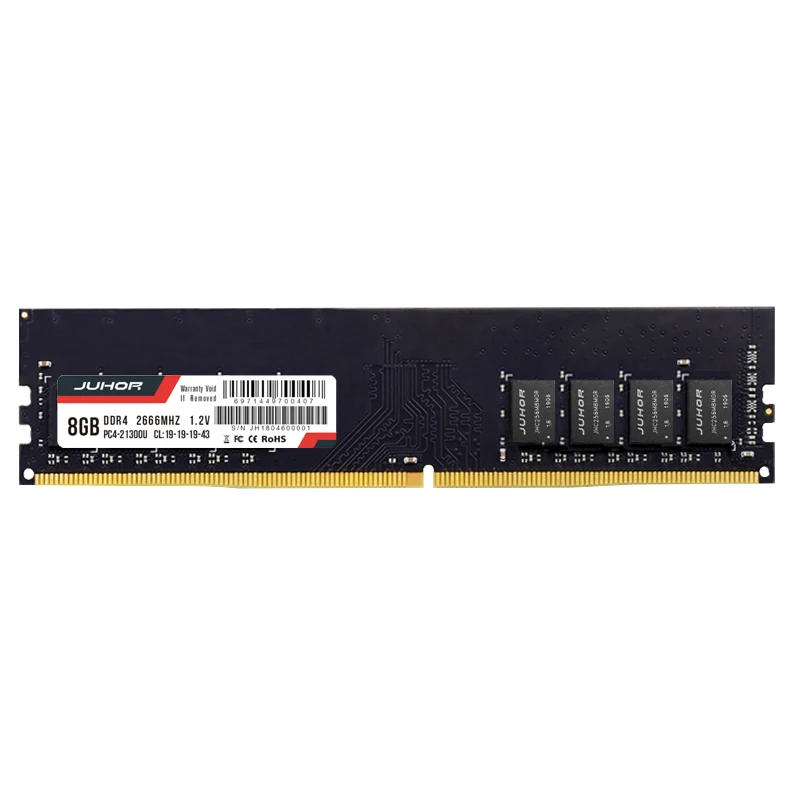  JUHOR RAMS DDR4  8gb 2666mhz 4gb Desktop Memory with Heat udimm 2133mhz 2400mhz PC RAM 1.2V New Dimm desktop memoria rams 