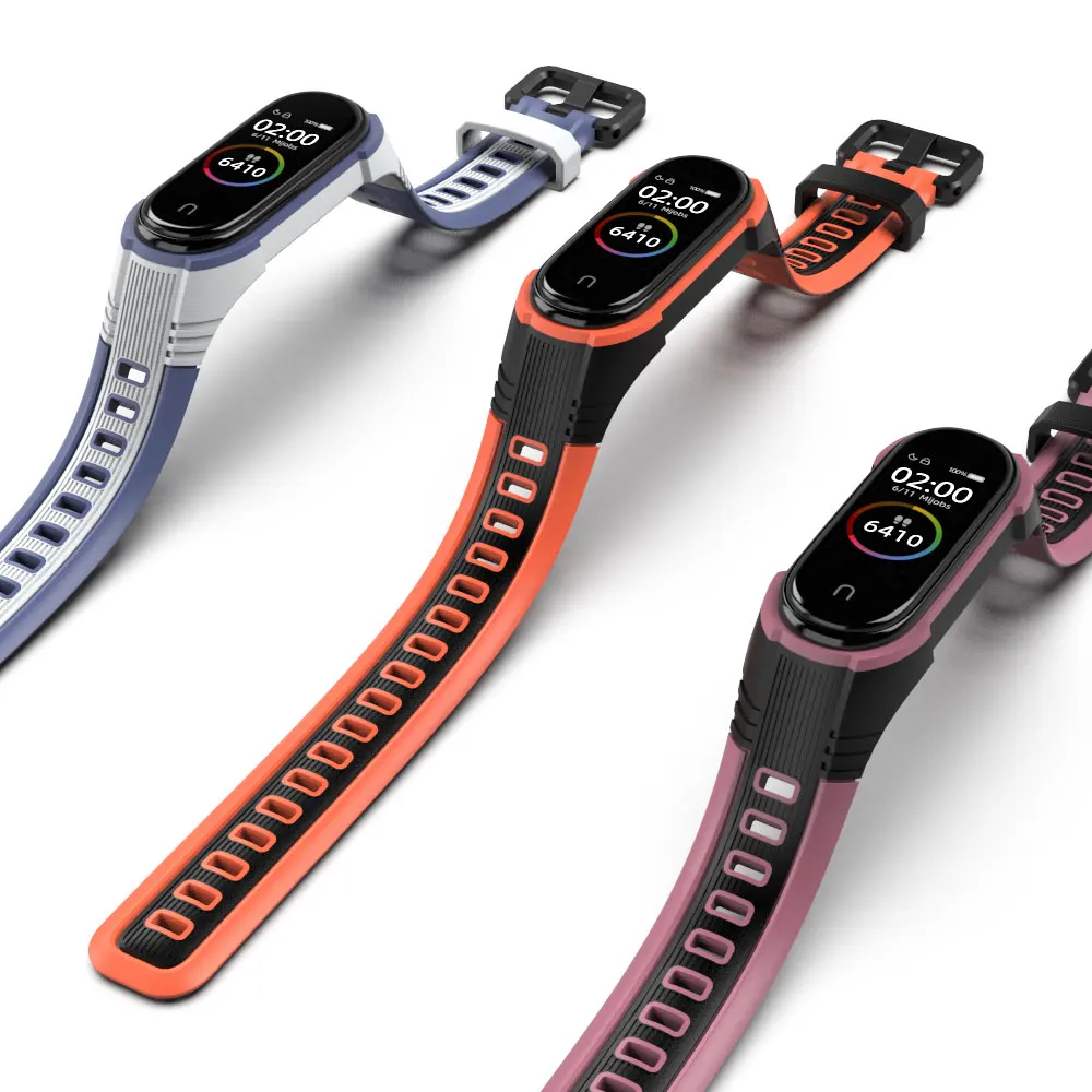 Ремешок X style для Mi Band 3 4 5 спортивный ремешок часов силиконовый браслет xiaomi mi band