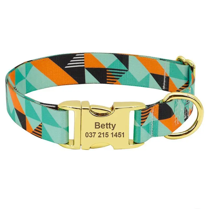 

Small Medium Large Golden Retriever Pet Dog / Collar / Tag Custom Lettering Anti-lost / Pet Supplies Dogs Pets Accessories