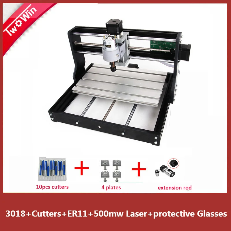 CNC 3018 PRO DIY мини-станок с ЧПУ с автономным управлением ler GRBL управлением, 3 оси Pcb фрезерный станок, деревянный маршрутизатор лазерная гравировка - Цвет: no laser