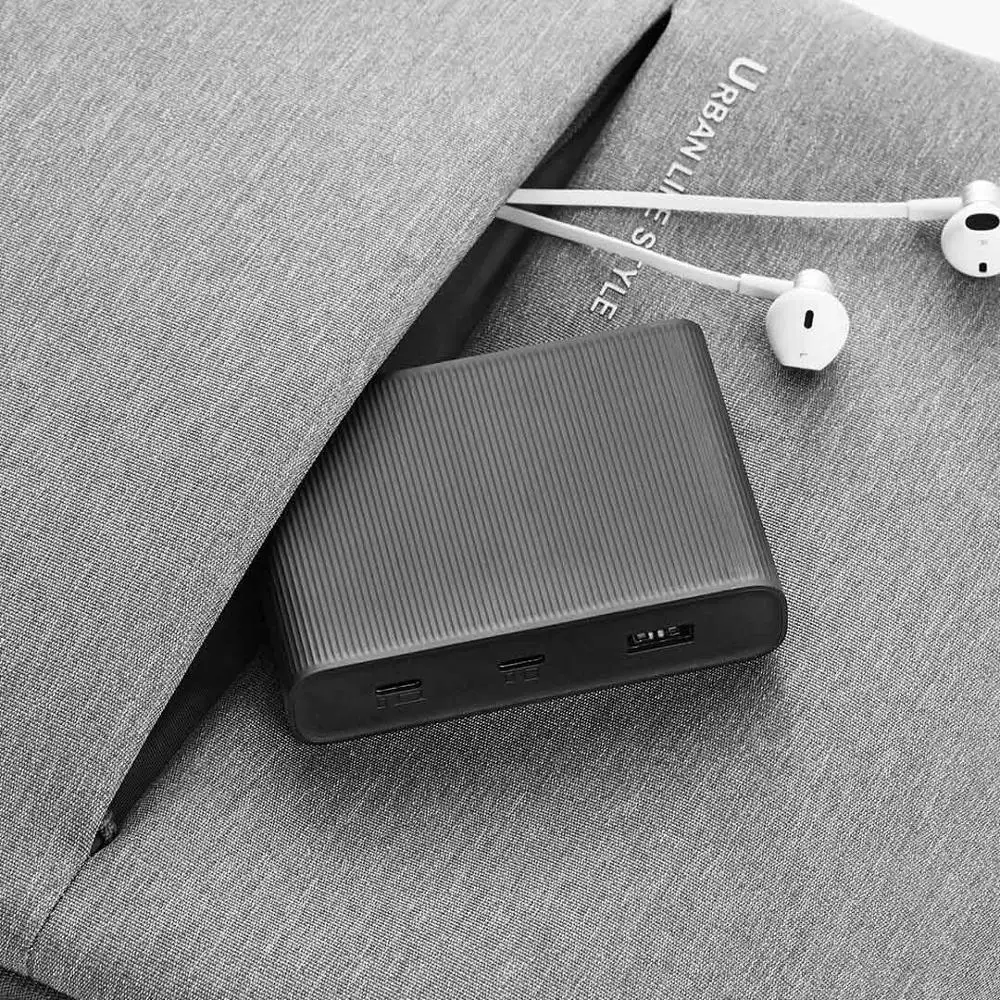 Оригинальное настольное зарядное устройство Xiaomi ZMI 65 Вт 3 порта PD3.0 USB 2C1A для Android iOS