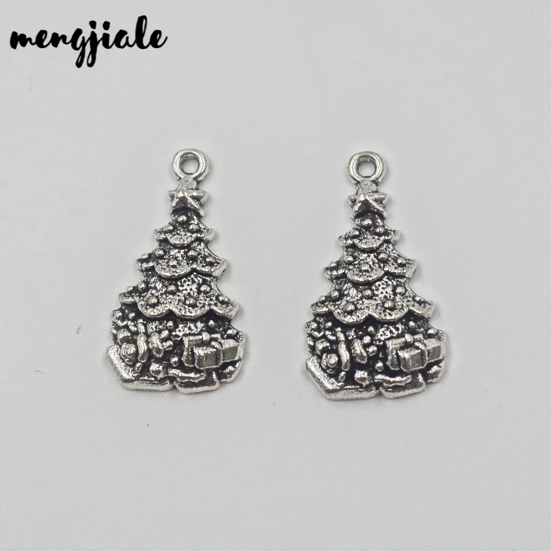

9 шт./лот подвесная Елочная игрушка Рождественская елка Кулоны из нержавеющей стали для изготовления ювелирных изделий игрушки для рождественской елки 30x17 мм