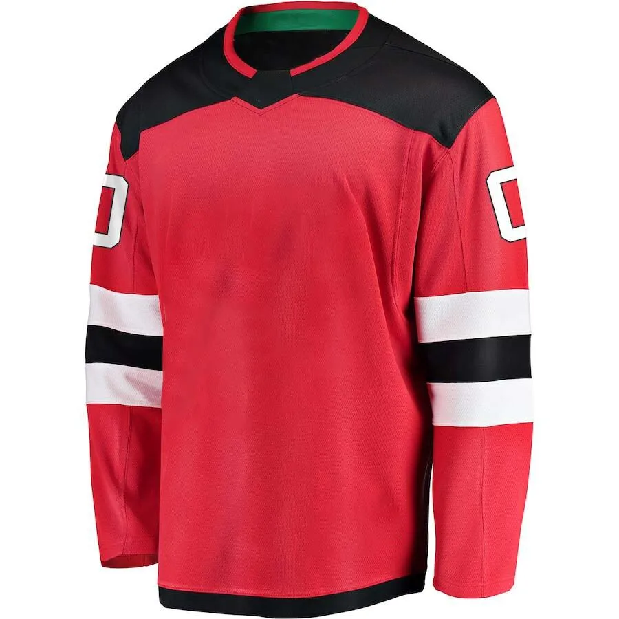 

Men's Stitch America Hockey Jersey New Jerse Ice Fans Corey Schneider Nico Hischier Martin Brodeur Hall Pk Subban Hughes Jerseys