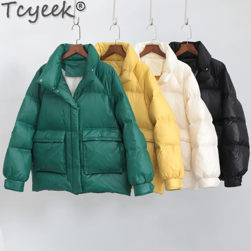 

Tcyeek Women Coats and Jackets Winter Coat Female Autumn Jacket Duck Down Parka Shiny Parkas Feminimo De Inverno DYTJ001 LXR165