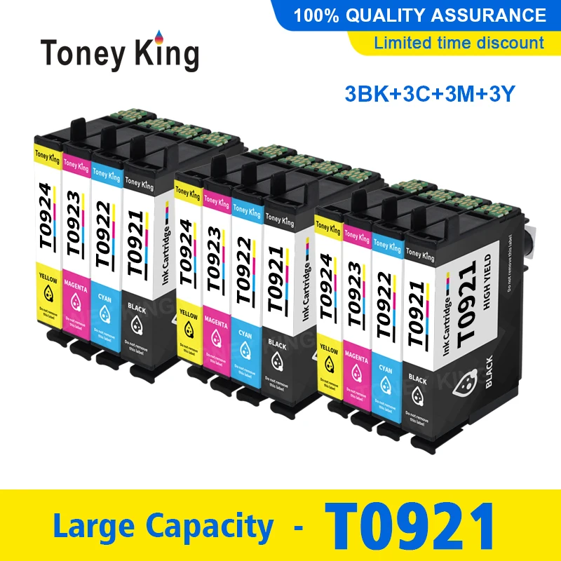 Картридж для принтера Epson Stylus T26 T27 TX106 TX109 TX117 TX119 C51 C91 CX4300 T0921 92 92N с полными