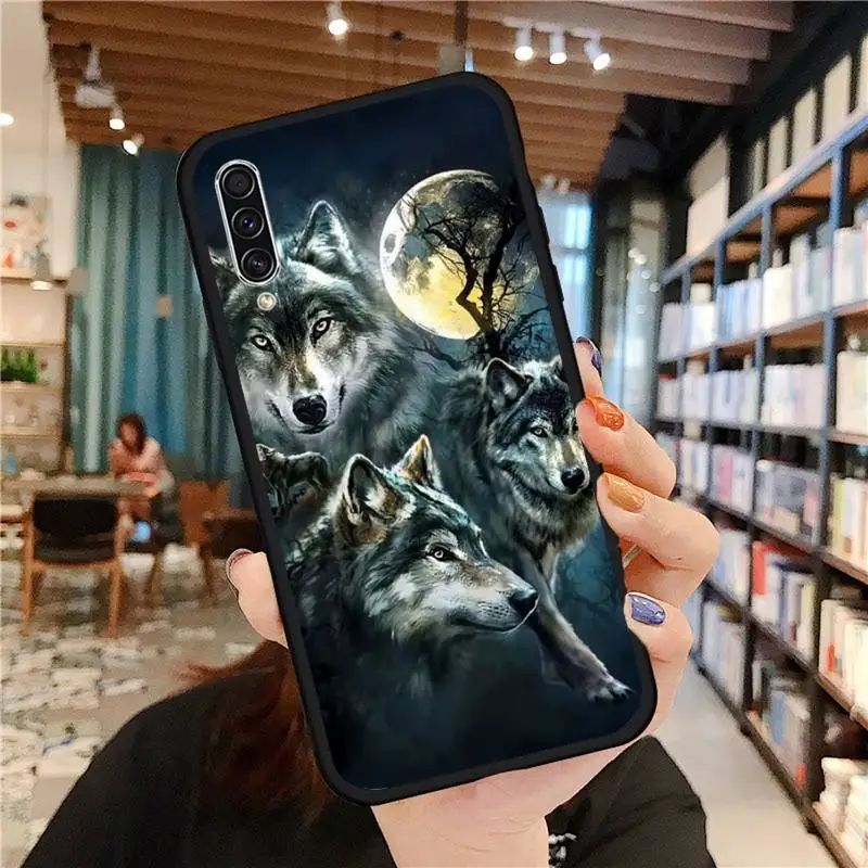 

Wolf animal ferocious cunning Phone Case For Samsung galaxy A S note 10 7 8 9 20 30 31 40 50 51 70 71 21 s ultra plus