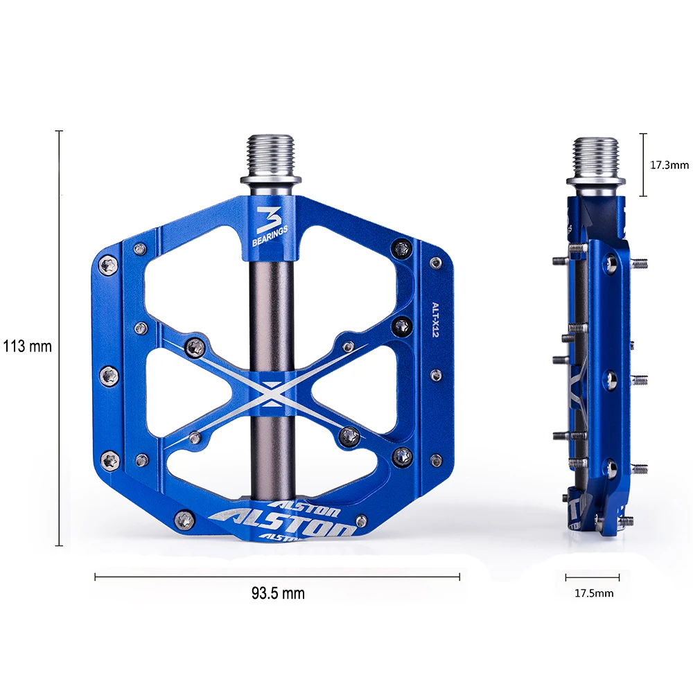 Ansjs 3 подшипника педали для горного велосипеда Плоские Педали Из Сплава на