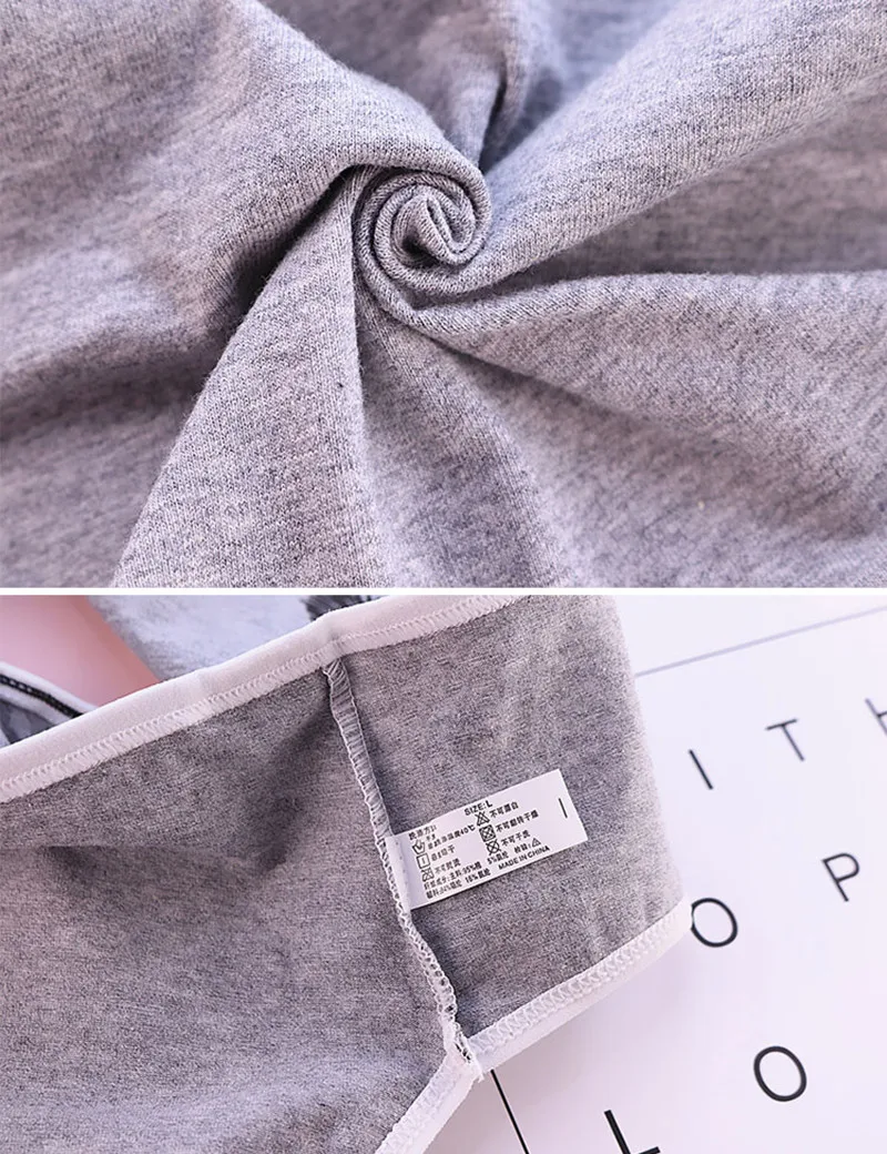 5 шт./лот для женщин размера плюс хлопок бесшовные с принтом милые сексуальные