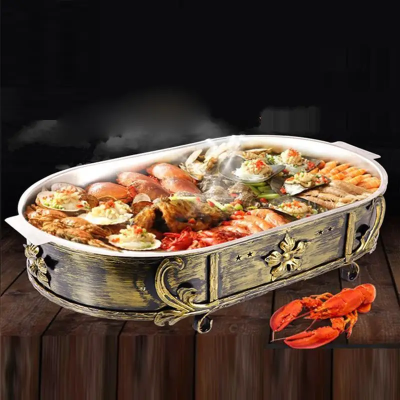 Гриль для барбекю на открытом воздухе уголь из углеродного угля гриль рыбы