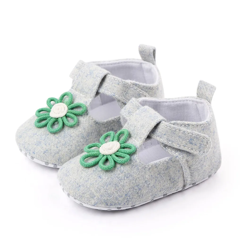

Baby Sneakers Newborn Infant Girls Walking Shoes Cute Solid Floral Baby First Walkers Cotton Soft Non-Slip Sole Shoes