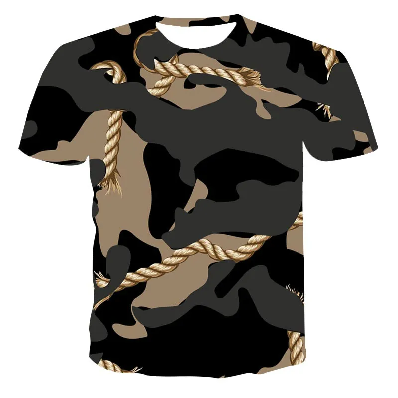 

2020 New Summer Boy T-shirt Anime 3D Printing T-shirt Tops Fashion Street Boy Tops
