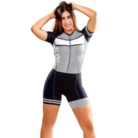 cycling team triathlon skinsuits women short sleeve bicycle jersey jumpsuit breathable tight bike clothes skinsuit ropa ciclismo