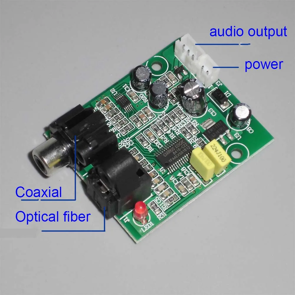 Цифровой декодер DAC CS8416 + CS4344 волоконно оптический коаксиальный цифровой сигнал