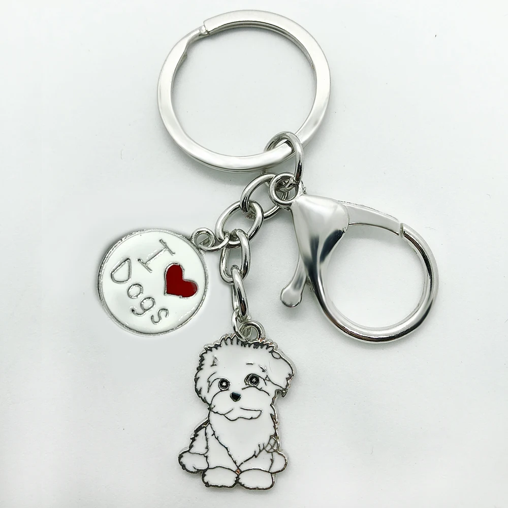 Новый дизайн эмалированный брелок для ювелирных изделий с белым маленьким