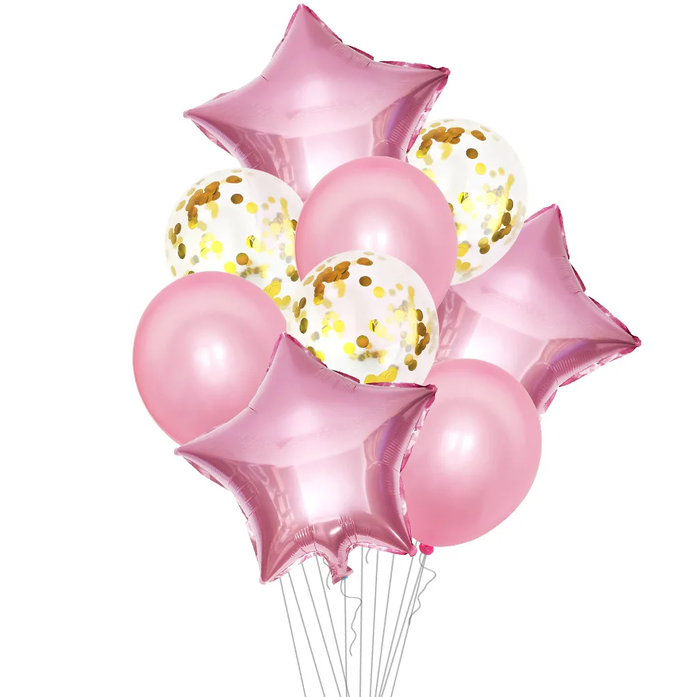 Синие воздушные шары украшение для дня рождения со звездами гелиевые украшения