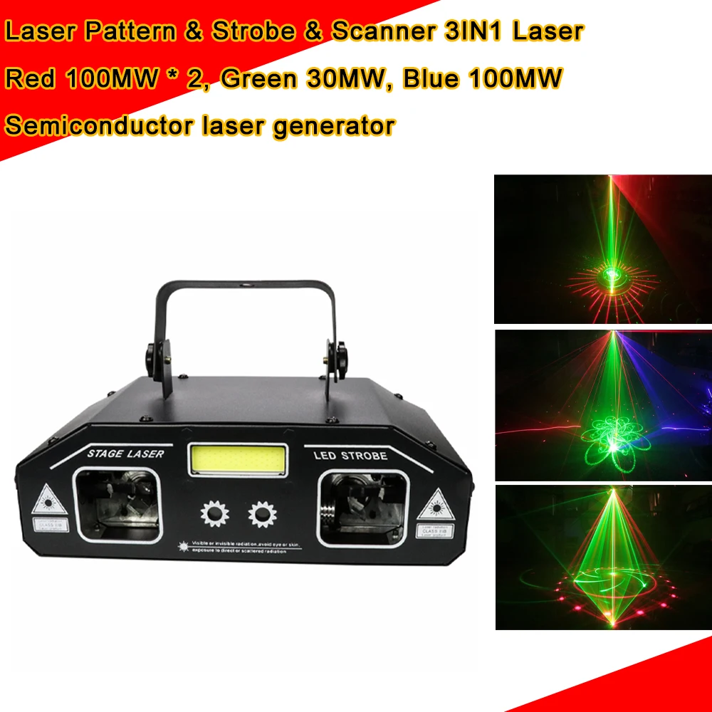 RGB 330mw DMX512 Laser Line Scanner Stage Lighting Effect Laser Pattern Projector Strobe Light Dj Dance Bar Party Disco Light