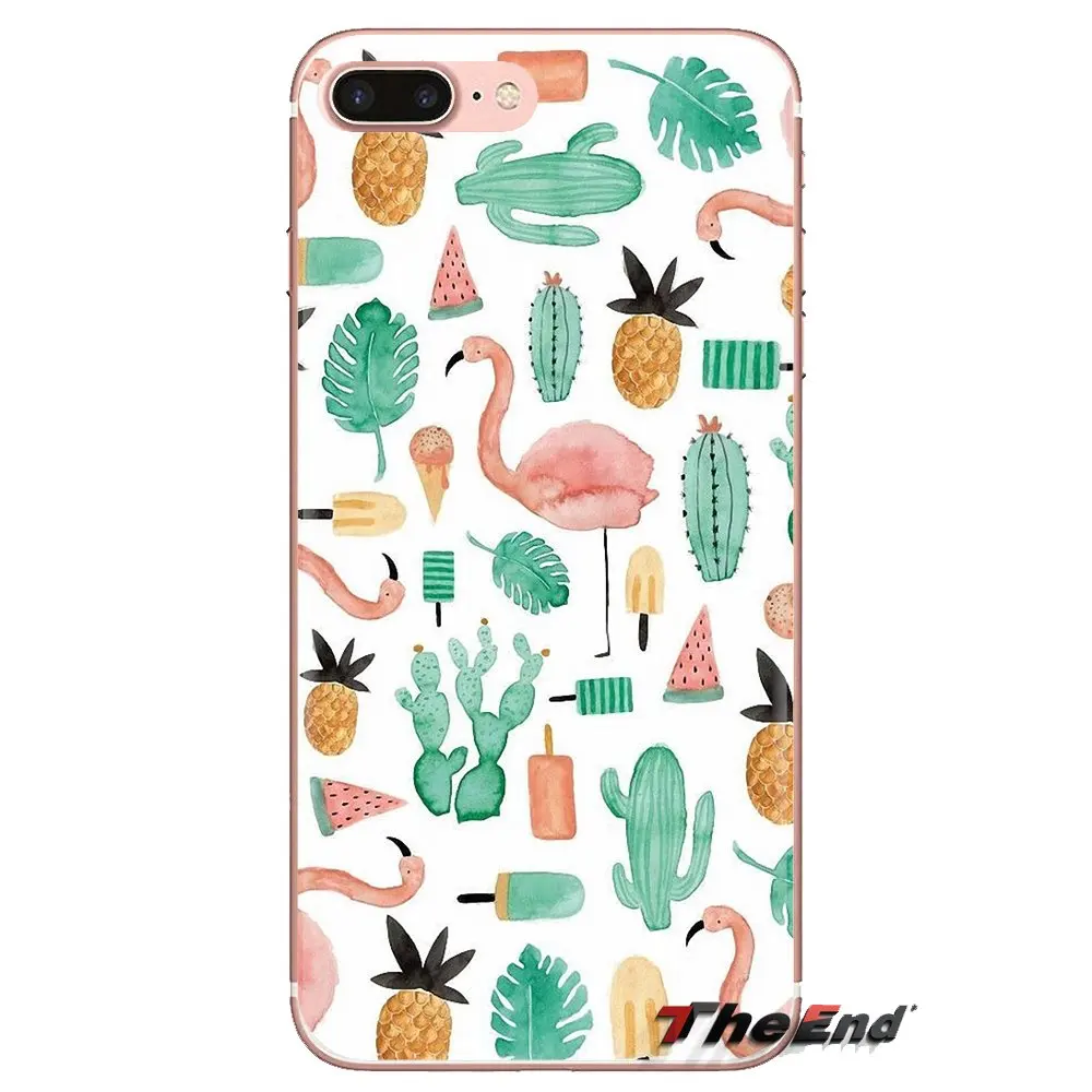 For Samsung Galaxy J1 J2 J3 J4 J5 J6 J7 J8 Plus 2018 Prime 2015 2016 2017 American pineapple Flamingo Clouds Silicone Skin Cover |