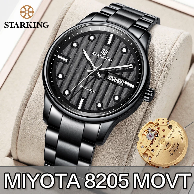 

STARKING Men Watch Automatic Mechanical Watches Role Date Week Luxury Brand Japan Miyota Movt Wrist watch Clock Sapphire Crystal