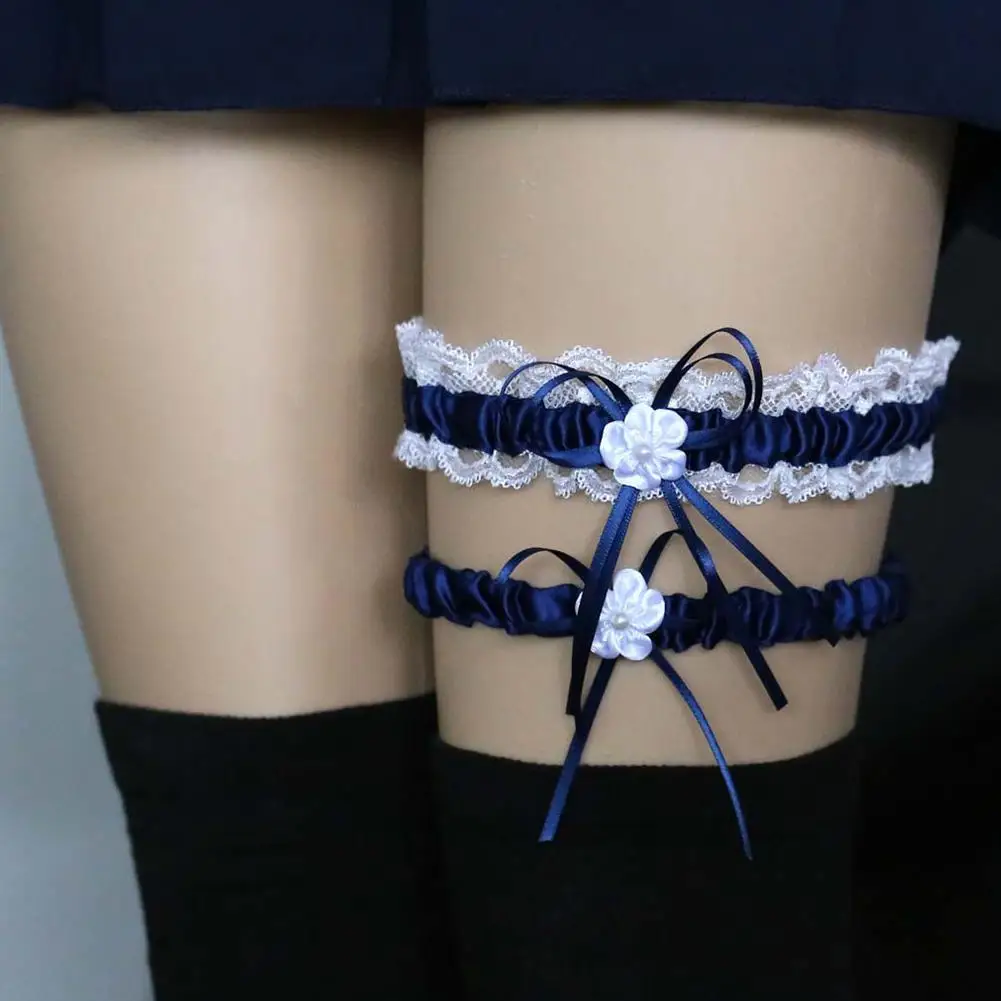 Подвязка Женская кружевная с бантом 2 шт./набор | одежда