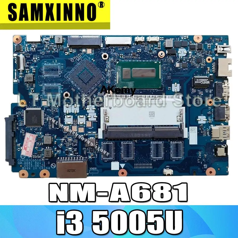 CG410/CG510 NM-A681 материнская плата для lenovo B50-50 100-15IBD ноутбук материнская плата Процессор i3 5005U DDR3 тесты работы