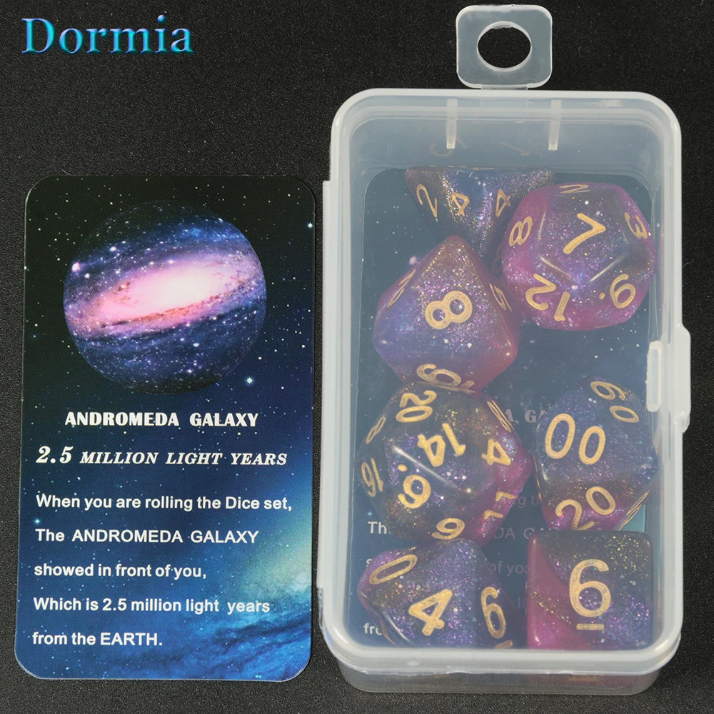 Набор для игры в кости Super Universe Galaxy DND D4 D20 лучший подарок 8 видов цветов на выбор