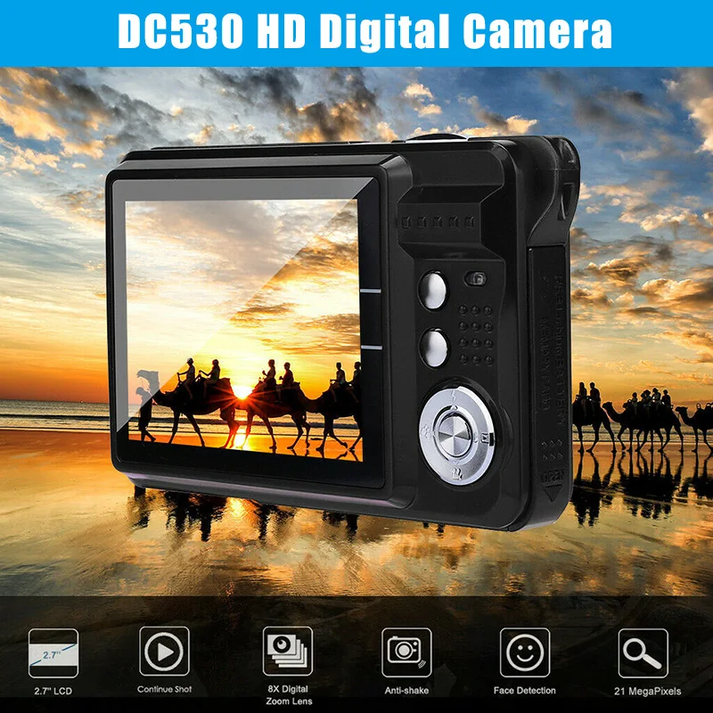 

Новая горячая 2,7 дюймов TFT lcd HD экран Цифровая камера Анти-встряхивание распознавание лица видеокамера