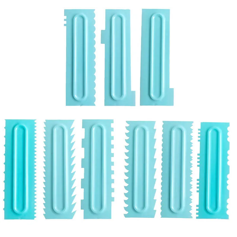 1 шт. шпатели для мастики расчески глазури пластиковый крем расческа украшения