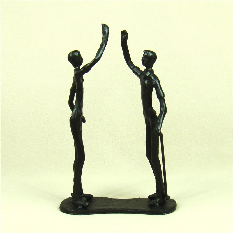 Литейное железо для гольфа персонаж скульптура абстрактный стиль металлический