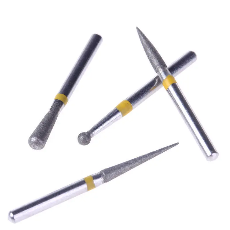 10 шт./комплект зубные Алмазные Боры для зубов Фарфоровая керамика композитная