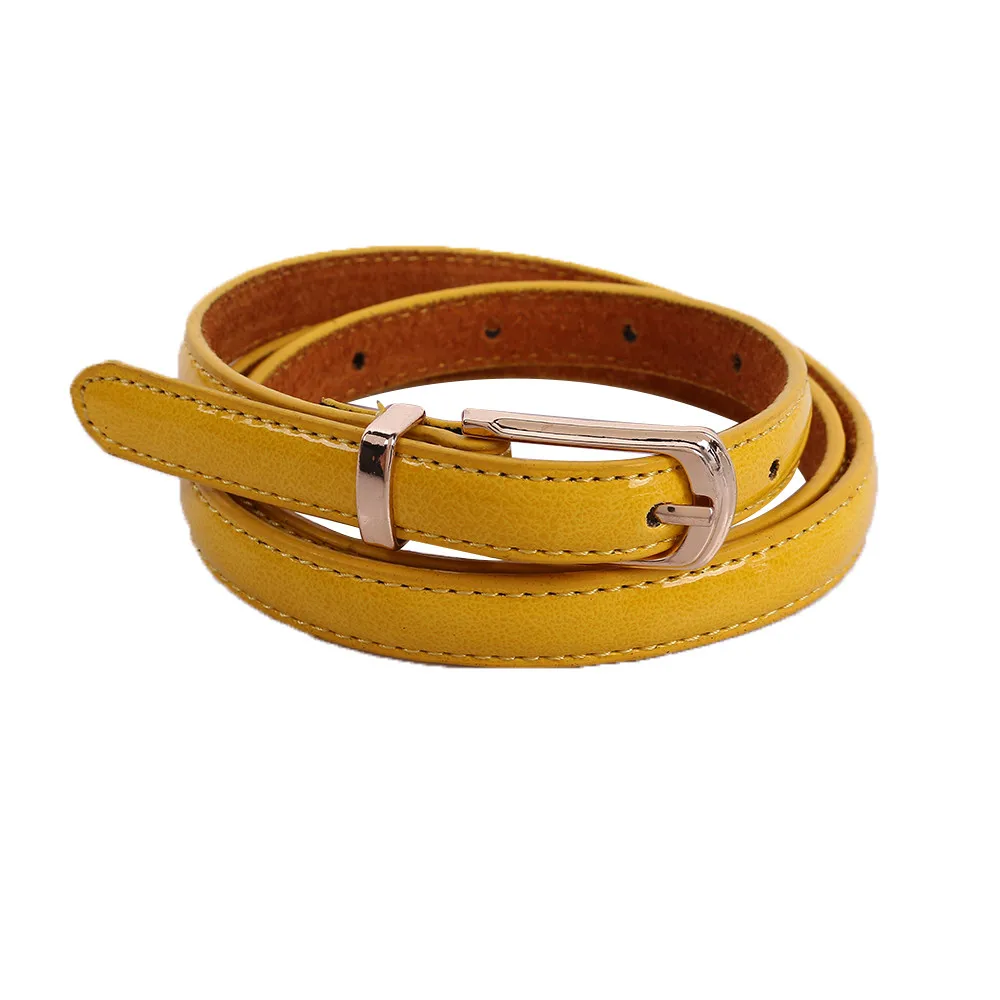 

Belt For Womens Middle Wide Imitation Leather Waist Belt Lady Ring Buckle Solid Waistband Women's Trouser Belt Thin Belt