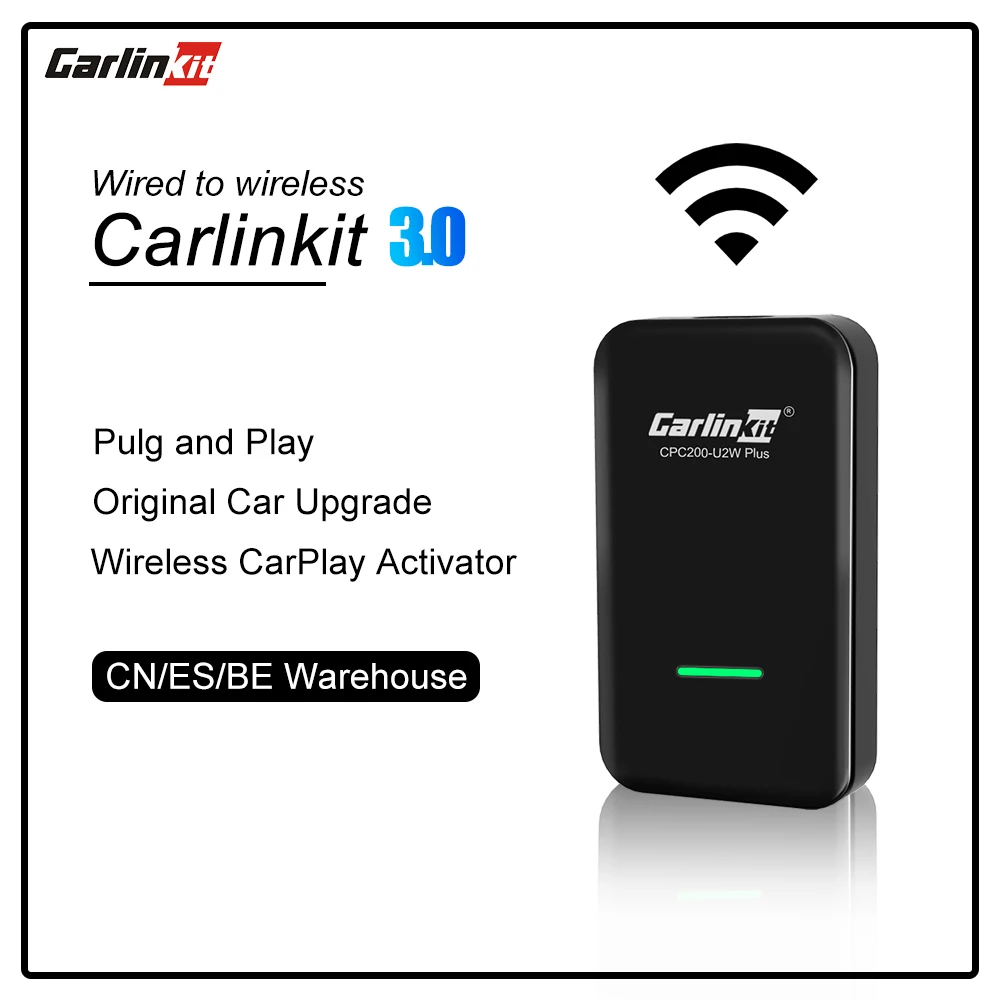 Carlinkit 3.0 проводной кабель для беспроводной Bluetooth CarPlay адаптер автомобильный